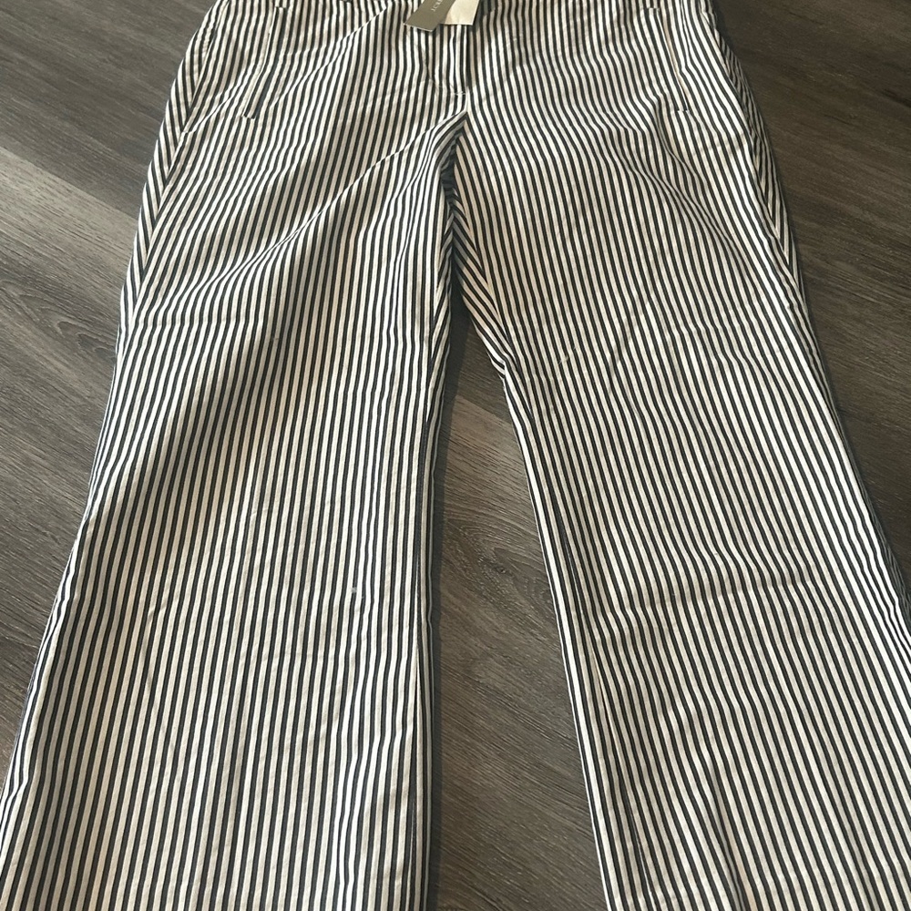 J.Crew Teddie Navy and Cream Striped Pants - Picture 6 of 12